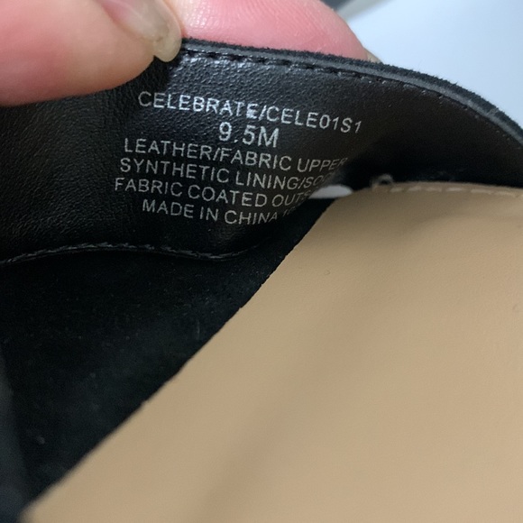 BNWOB Steve Madden Celebrate Suede Elastic Strap Sandals 9.5 Black - Picture 11 of 11